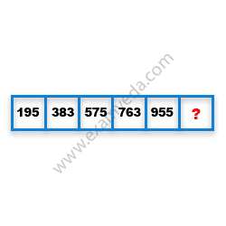 Missing Number Finding mcq question image Missing Number Finding mcq question image
