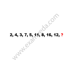 Missing Number Finding mcq question image Missing Number Finding mcq question image