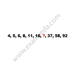 Missing Number Finding mcq question image Missing Number Finding mcq question image