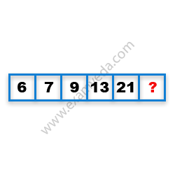 Missing Number Finding mcq question image Missing Number Finding mcq question image
