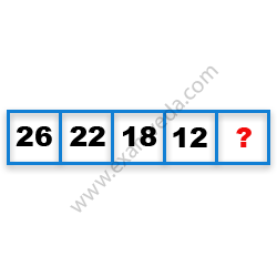 Missing Number Finding mcq question image Missing Number Finding mcq question image