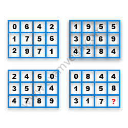 Missing Number Finding mcq question image Missing Number Finding mcq question image