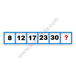 Missing Number Finding mcq question image Missing Number Finding mcq question image