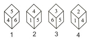 Cubes and Dice mcq question image Cubes and Dice mcq question image