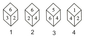 Cubes and Dice mcq question image Cubes and Dice mcq question image