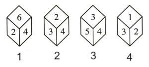Cubes and Dice mcq question image Cubes and Dice mcq question image