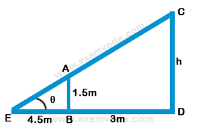 Height and Distance mcq solution image Height and Distance mcq solution image
