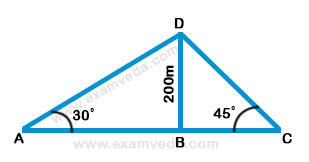 Height and Distance mcq solution image Height and Distance mcq solution image