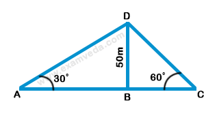 Height and Distance mcq solution image Height and Distance mcq solution image