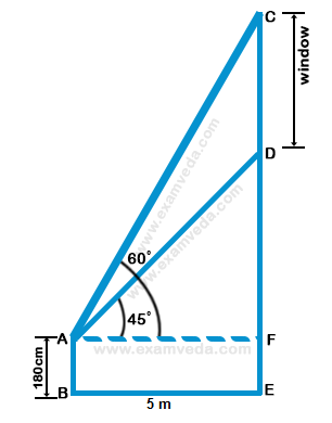 Height and Distance mcq solution image Height and Distance mcq solution image