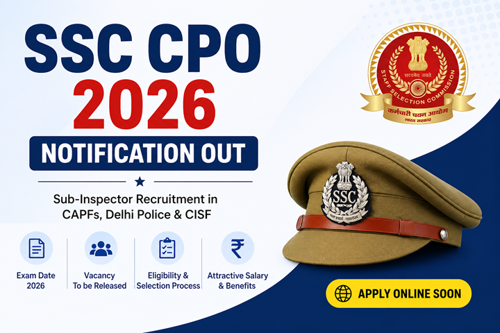 SSC CPO 2026 Notification Out – Exam Date, Vacancy & Selection Process