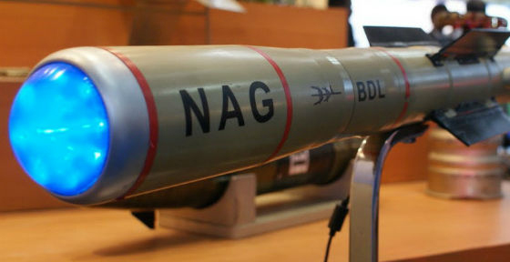 Nag anti-tank missile successful test fired
