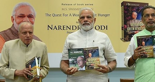 Prime Minister Releases Book Series written by MS Swaminathan