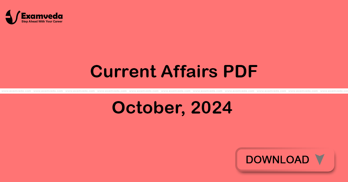 Current Affairs October, 2024 PDF | eBook
