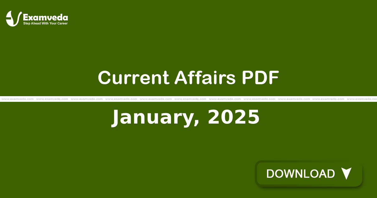 Current Affairs January, 2025 PDF | eBook