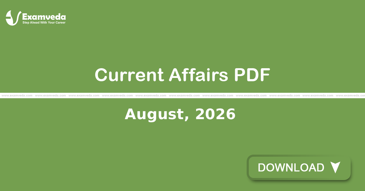 Current Affairs August, 2026 PDF | eBook