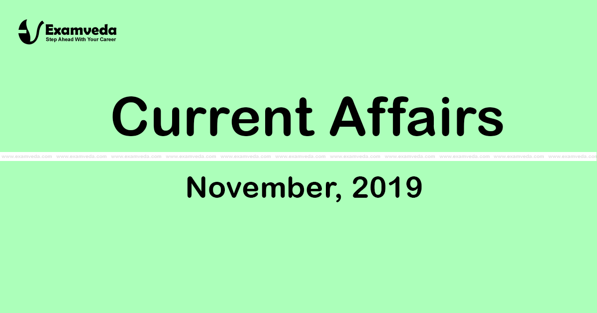 Current Affair of November 2019
